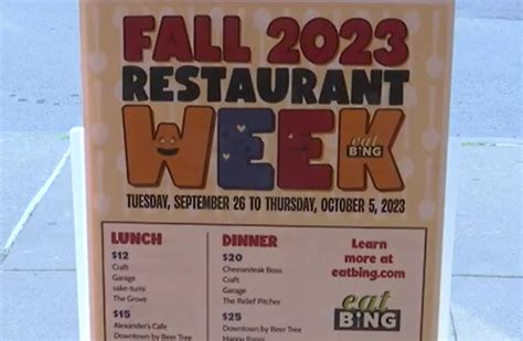 binghamton restuarant week|binghamton restaurant week fall 2022.